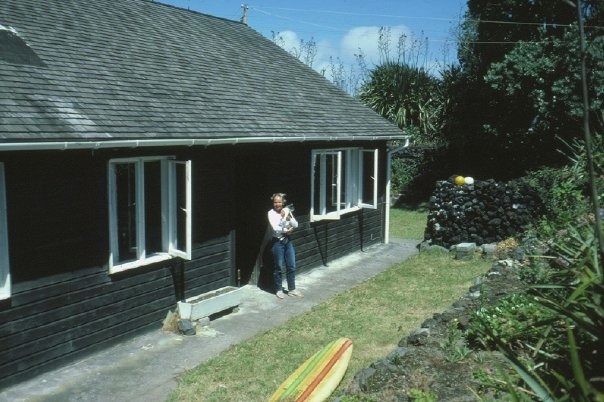 The wooden bungalow above Boatharbour where we lived for three months on Tristan.
